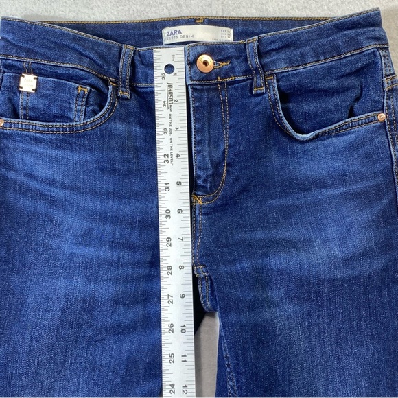 Zara Jeans Women's Sz 6 Blue Skinny Leg Low Rise Stretch Classic Casual Denim - Picture 12 of 13